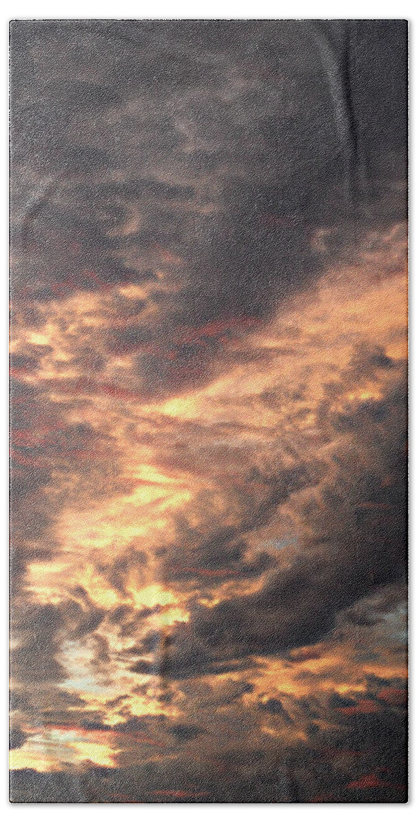 How About Them Clouds Hand Towel featuring the photograph How about them clouds by Cyryn Fyrcyd