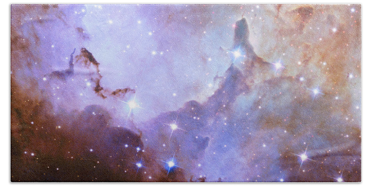 Nasa Hand Towel featuring the photograph Hubble Space Telescope Celebrates 25 Years of Unveiling the Universe by Eric Glaser