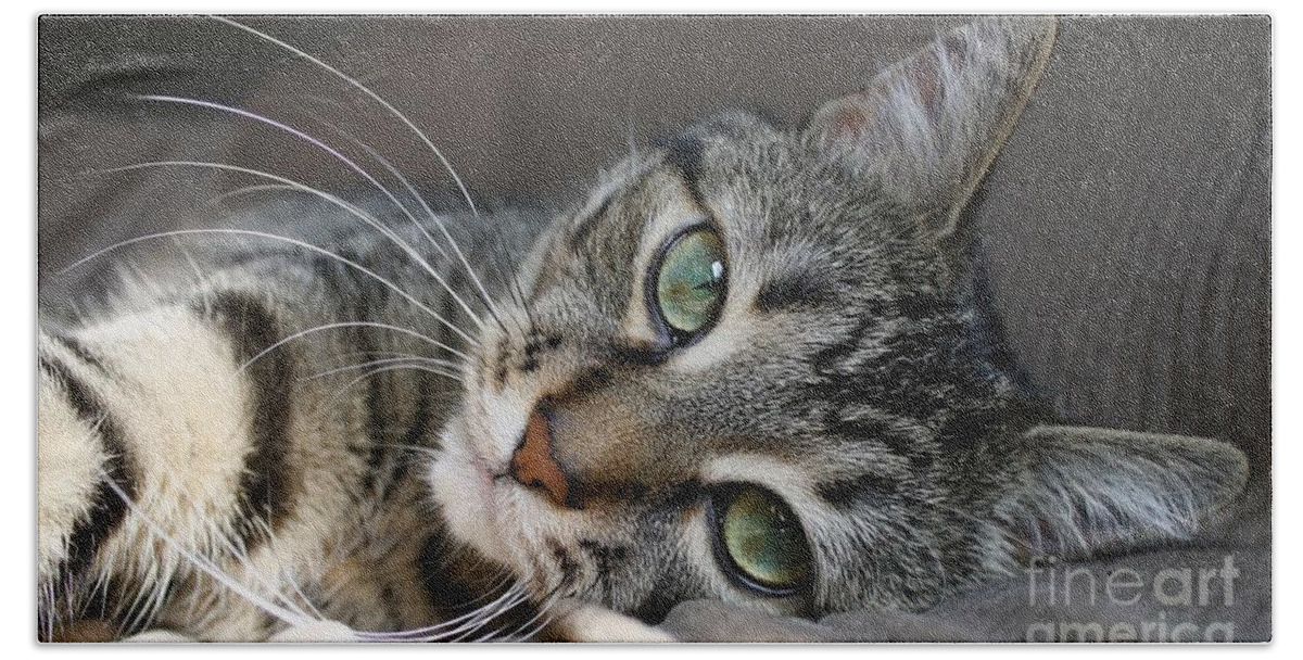 Adorable Bath Towel featuring the photograph I Get Lost In Your Eyes by Heather King