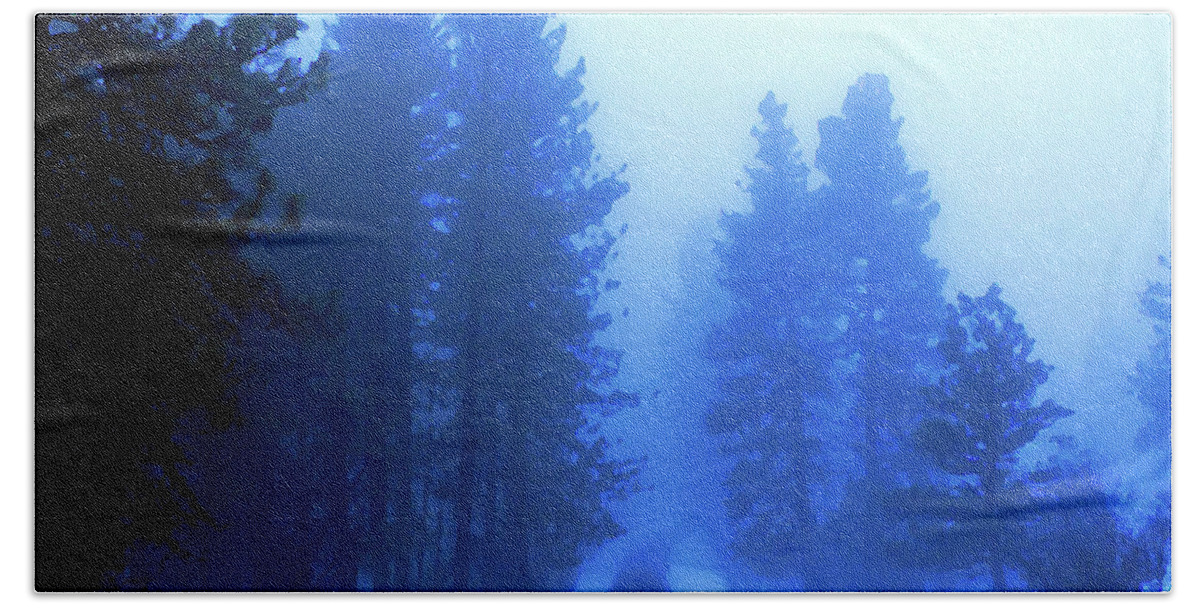 Photo Art Bath Towel featuring the photograph Into the Misty Unknown by Ben Upham III