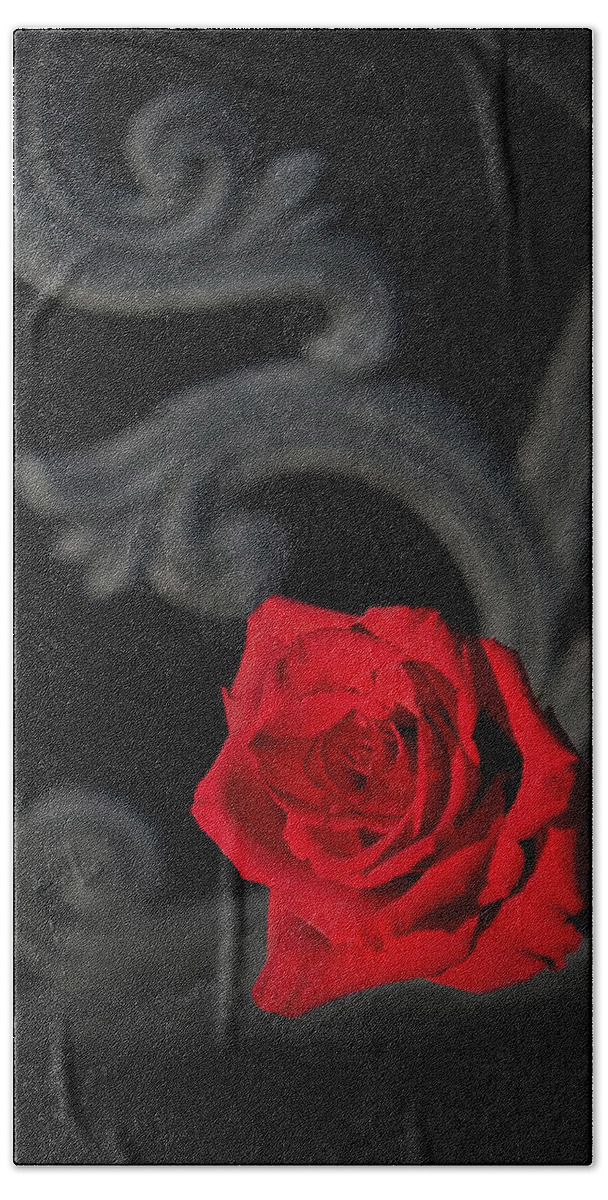 Rose Hand Towel featuring the photograph Intrigue by Steven Sparks