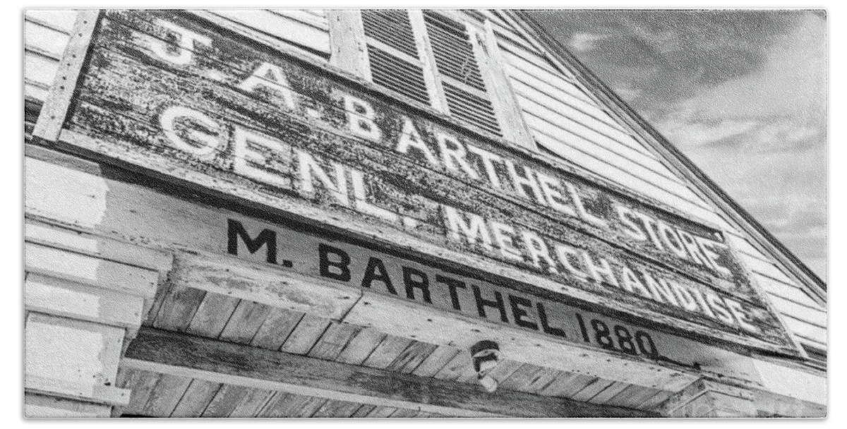 Store Bath Towel featuring the photograph J.A. Barthel Store by Scott Pellegrin