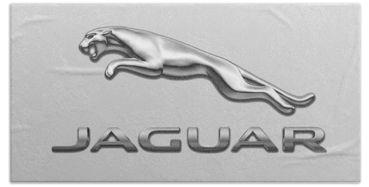 Jaguar Hand Towel featuring the digital art Jaguar by Ericamaxine Price
