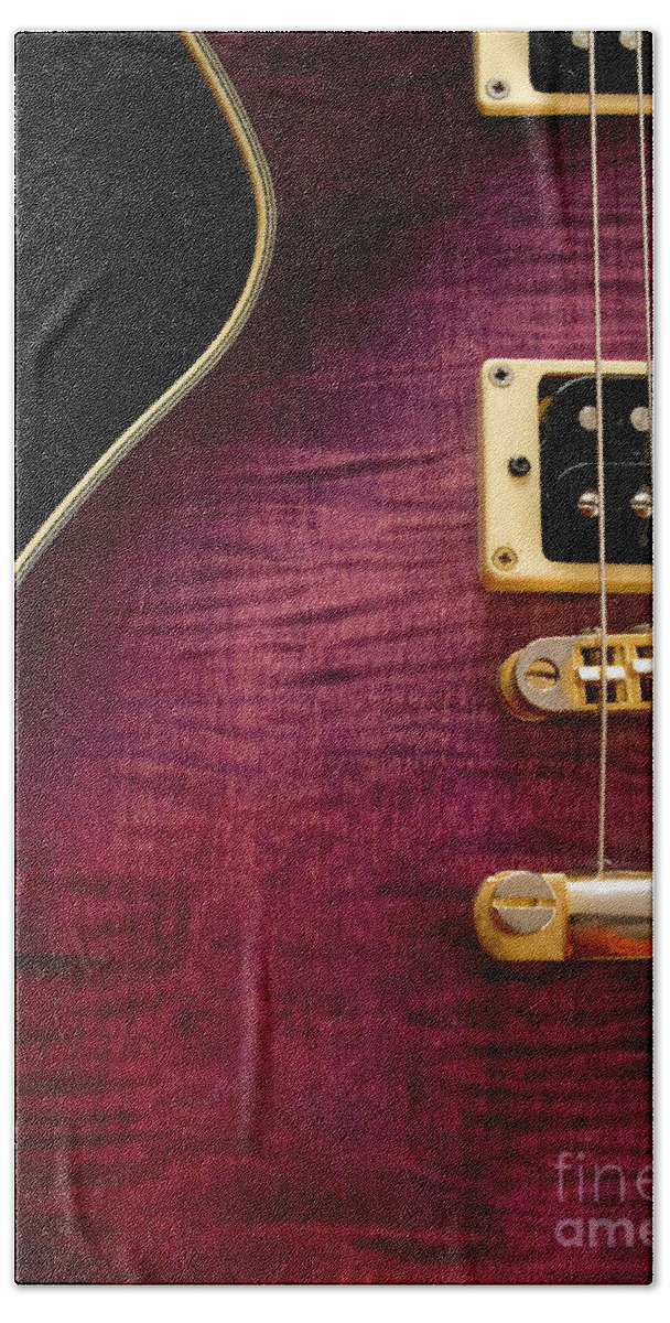 Jay Turser Bath Towel featuring the photograph Jay Turser Guitar 3 by Dorothy Lee