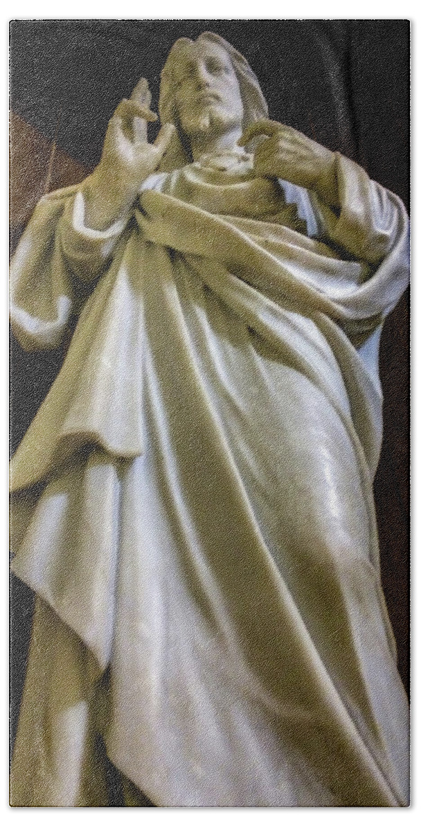 Jesus Hand Towel featuring the photograph Jesus - Son of God by Glenn Feron