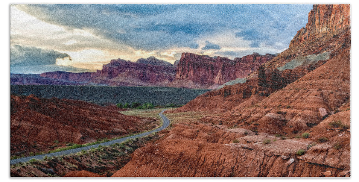 Utah Hand Towel featuring the photograph Journey Through Capitol Reef by Jason Roberts