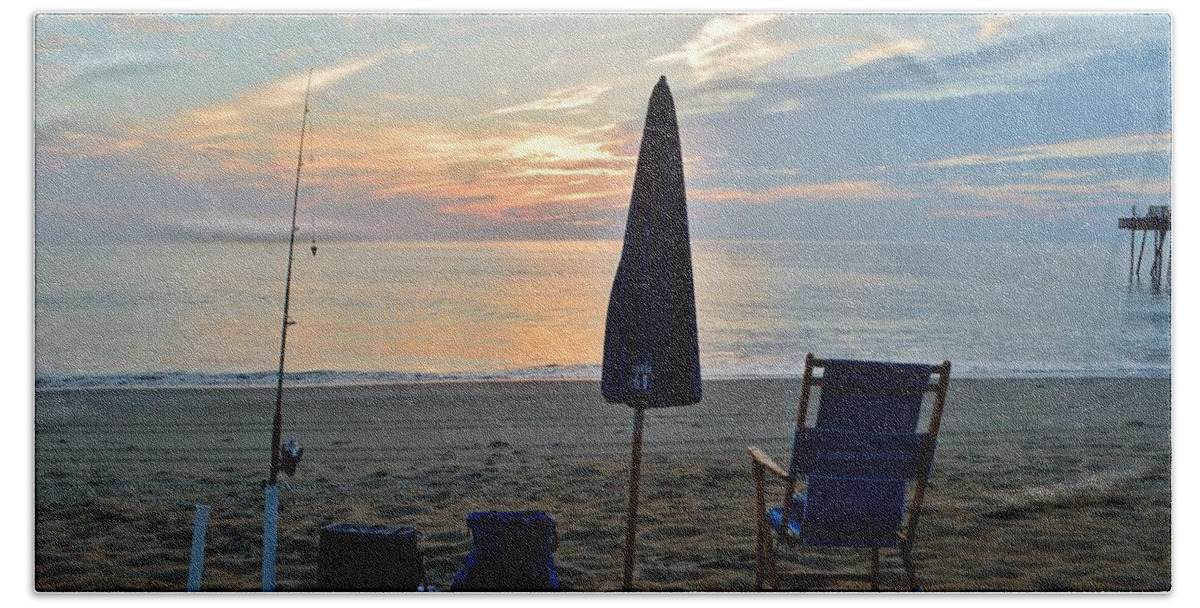 Obx Sunrise Bath Towel featuring the photograph July 9, 2017 NH Sunrise by Barbara Ann Bell