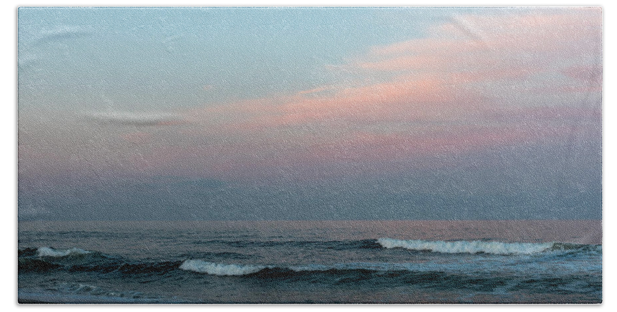 Terry Deluco Bath Towel featuring the photograph June Sky Seaside New Jersey by Terry DeLuco