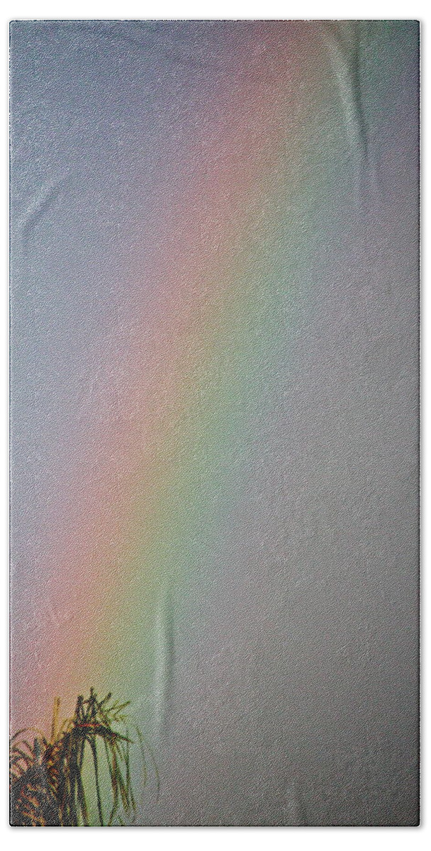 Rainbow Bath Towel featuring the photograph Just A Piece by Diana Hatcher