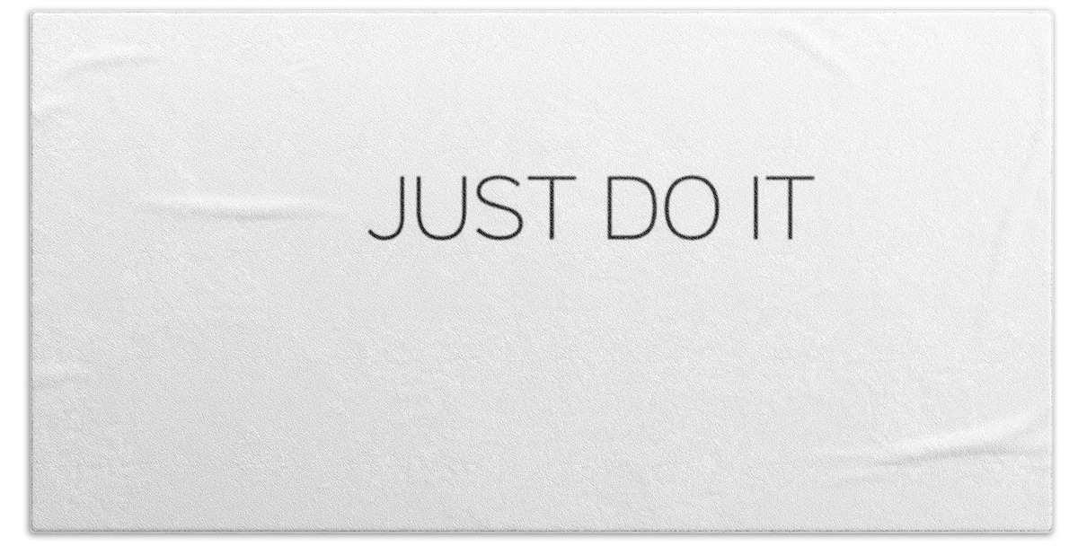 Just Hand Towel featuring the photograph Just do it by Andrea Anderegg