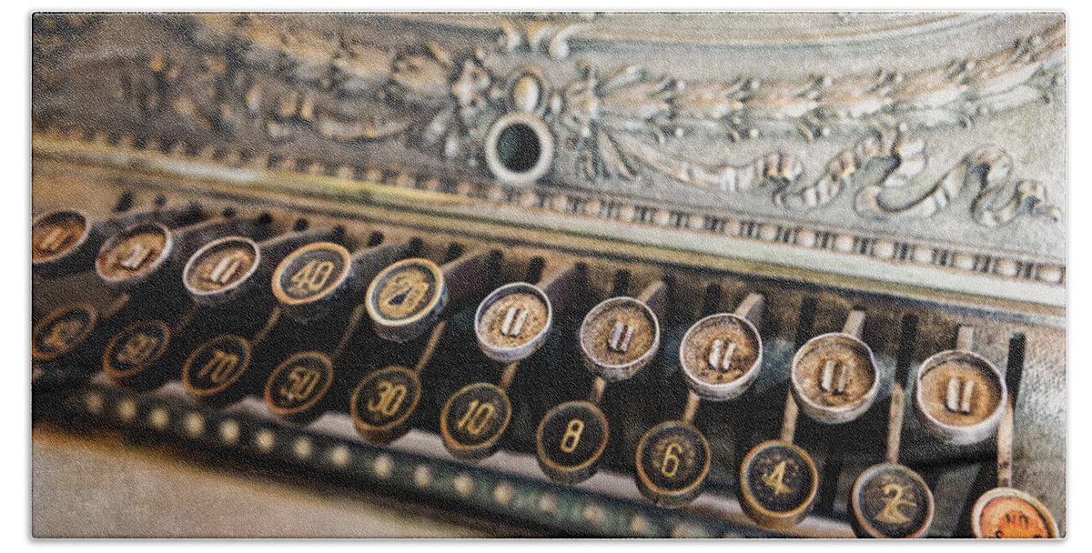 Cash Register Bath Towel featuring the photograph Key to Cash by Caitlyn Grasso