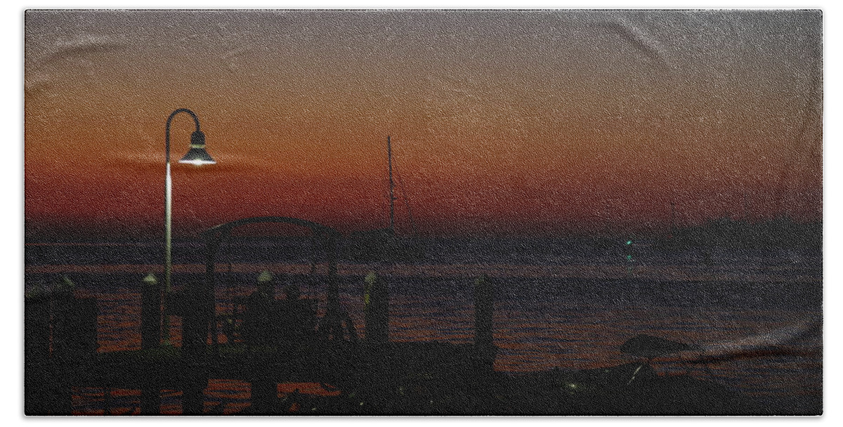 Key West Hand Towel featuring the photograph Key West Sunset by Greg Graham