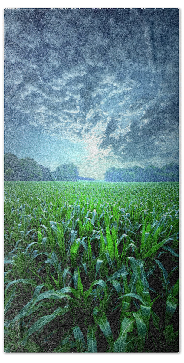 Clouds Bath Towel featuring the photograph Knee High by Phil Koch