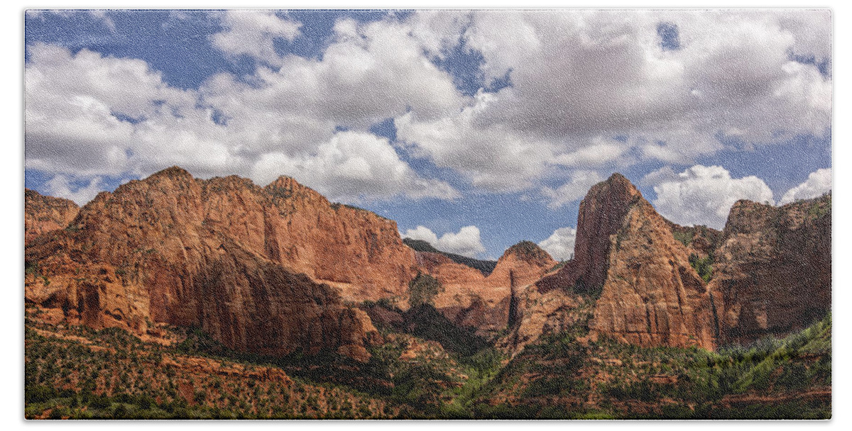 Kolob Canyon Hand Towel featuring the photograph Kolob Canyon Zion National Park by Steve L'Italien