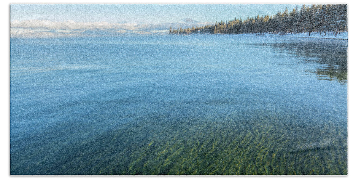 Outdoors Bath Towel featuring the photograph Morning at Lake Tahoe by Jonathan Nguyen