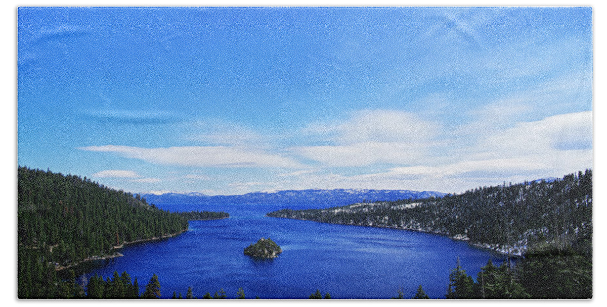 Lake Tahoe Bath Towel featuring the photograph Lake Tahoe in California by Dennis Flaherty