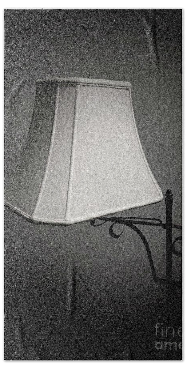 Lamp Bath Towel featuring the photograph Lamp by John Donnery