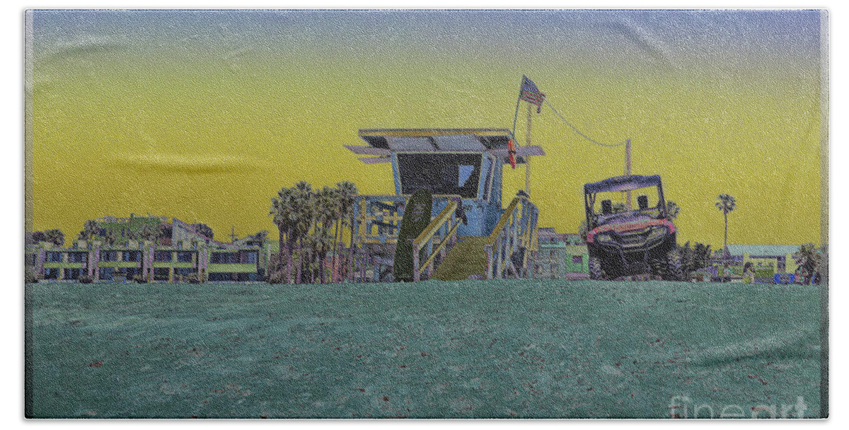 Lifeguard Tower Hand Towel featuring the photograph Lifeguard Tower 4 by Joe Lach