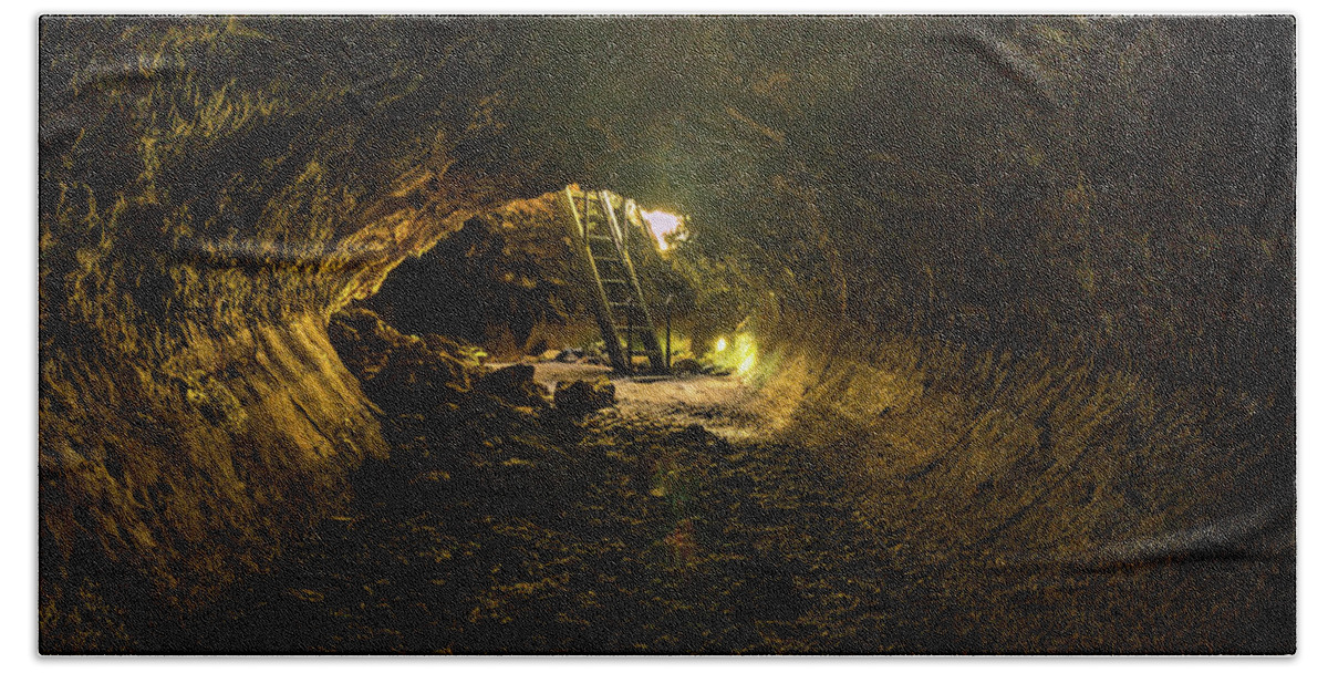 Beautiful Hand Towel featuring the photograph Light At The End Of The Tunnel by Michele James