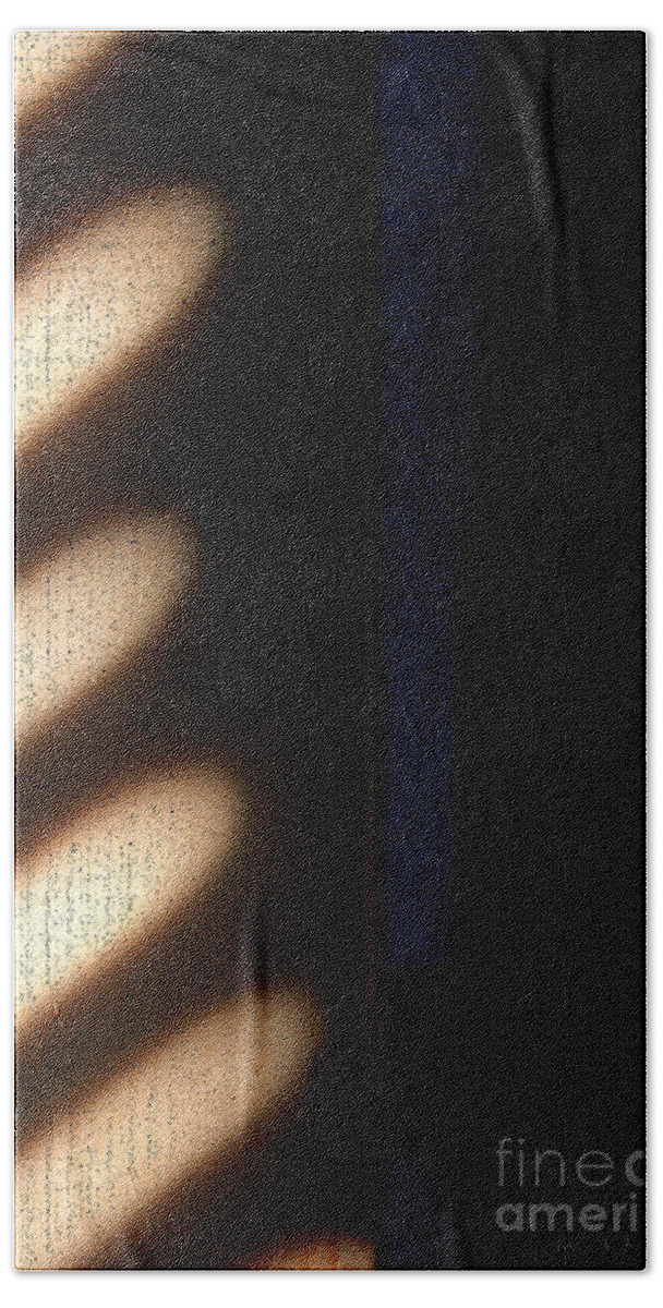 Abstract Hand Towel featuring the digital art Light Rays by Todd Blanchard