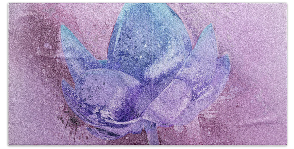 Lily Bath Towel featuring the digital art Lily my Lovely - s113sqc77 by Variance Collections