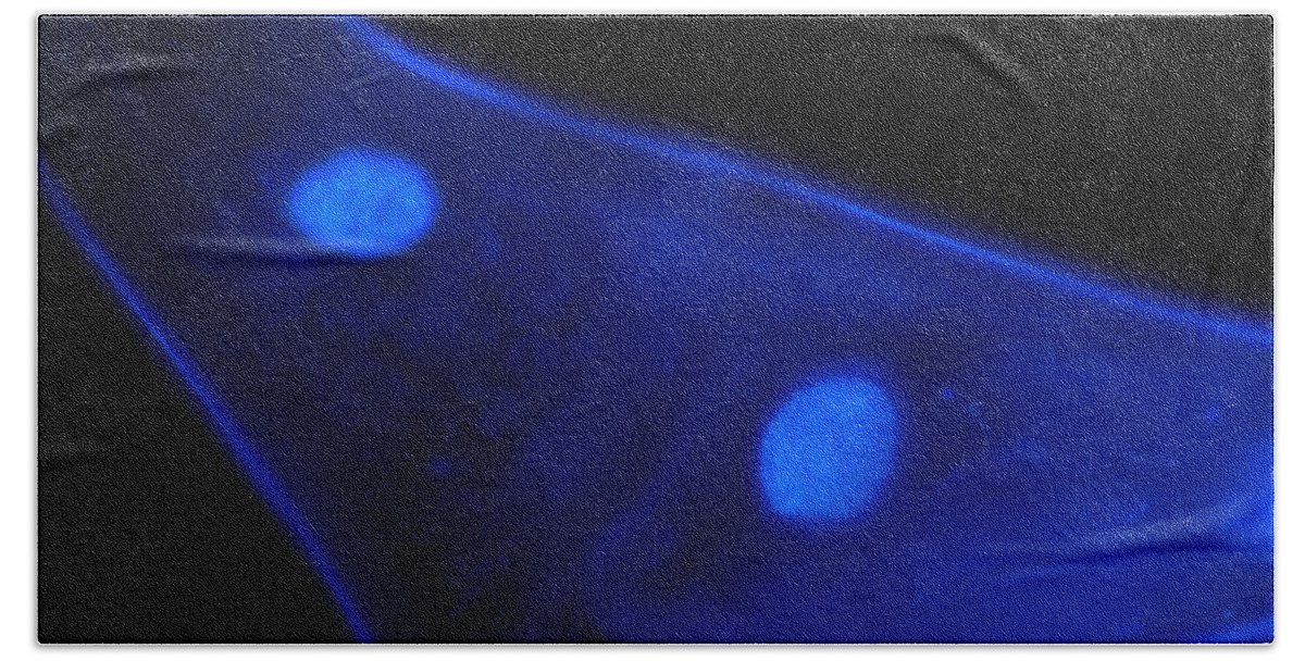 Blue Bath Towel featuring the photograph Liquid Blue 1 by Mark Fuller