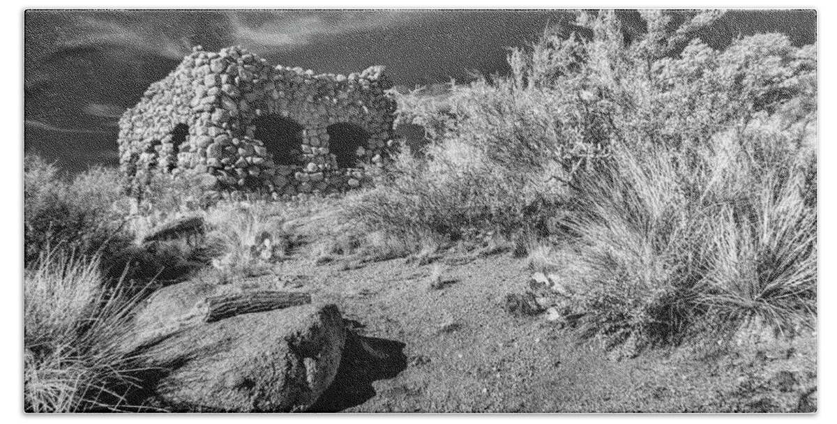 Landscape Hand Towel featuring the photograph Little Rock in Infrared by Michael McKenney