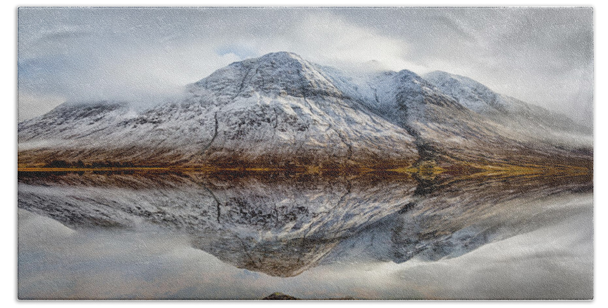 Ben Starav Hand Towel featuring the photograph Loch Etive Reflection by Dave Bowman