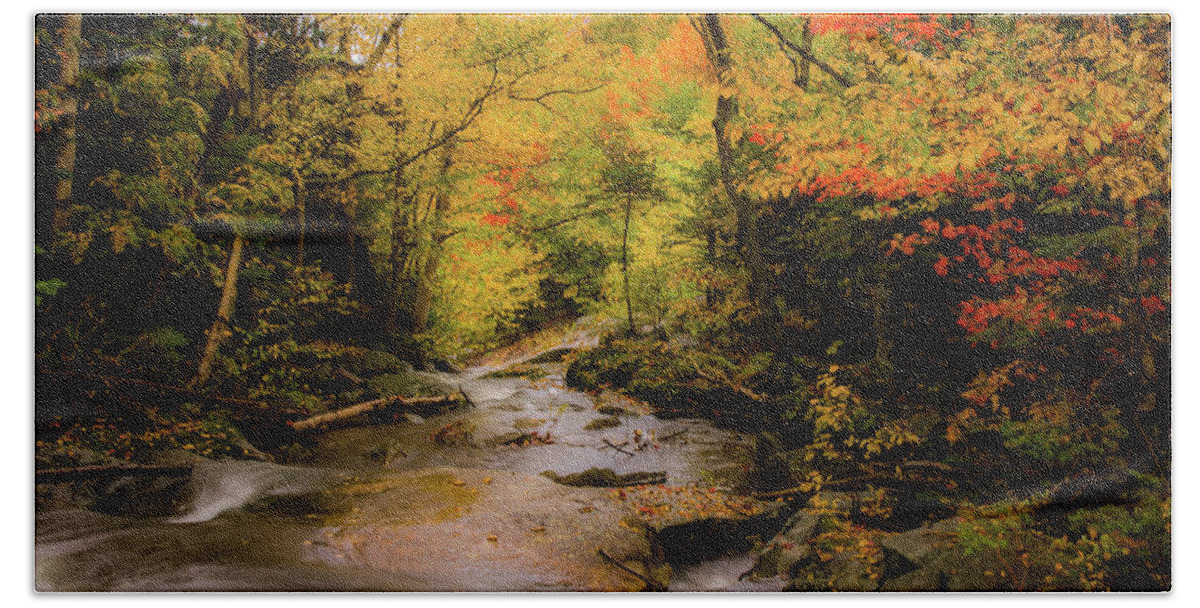 #jefffolger Bath Towel featuring the photograph Lost River Fall Colors by Jeff Folger