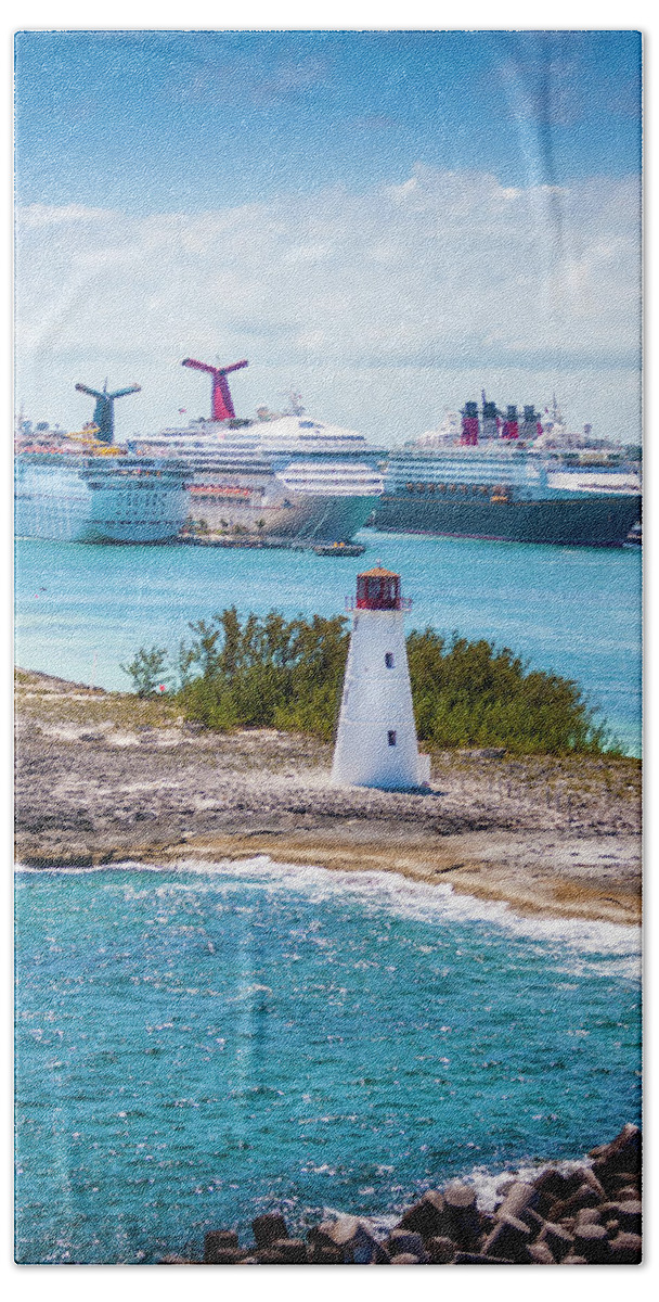 Ocean Hand Towel featuring the photograph Love Boat Lane by Daniel Murphy