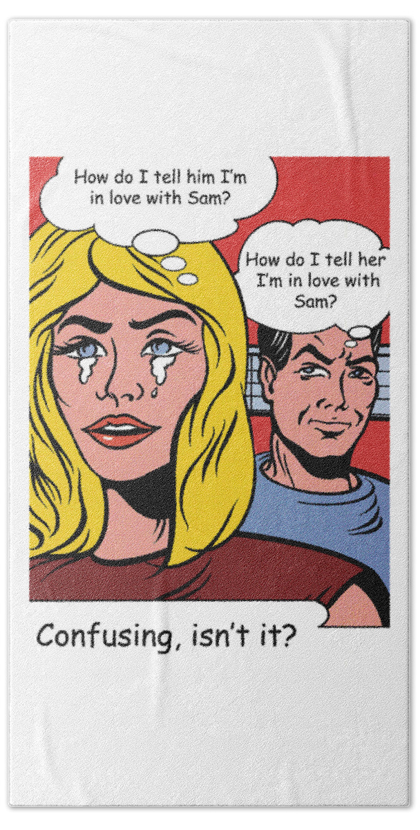 Roy Lichtenstein Hand Towel featuring the photograph Falling In Love with Sam by Doc Braham