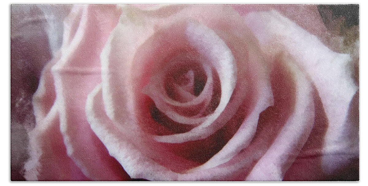 Macro Bath Sheet featuring the digital art Lovely in Pink by Todd Blanchard