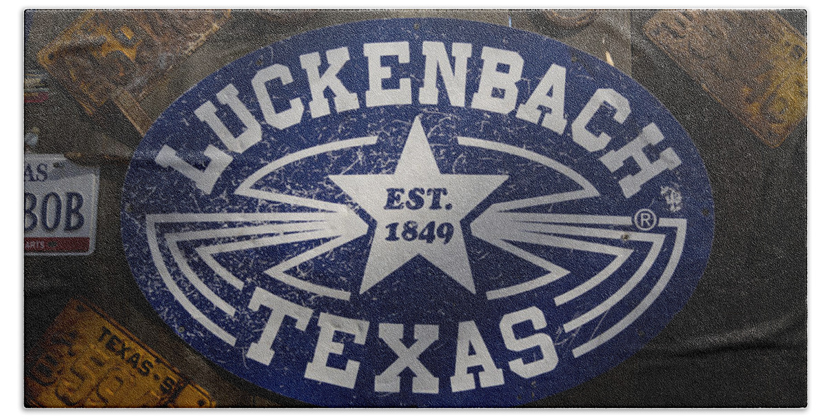 Luckenbach Bath Towel featuring the photograph Luckenbach Texas by Stephen Stookey