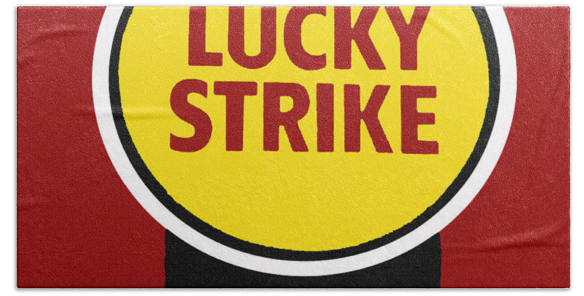 Lucky Strike Hand Towel featuring the painting Lucky Strike by Saundra Myles