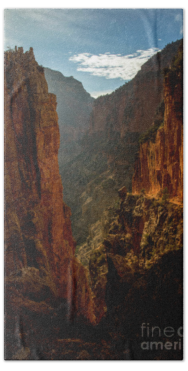 Grand Canyon Bath Towel featuring the photograph Magestic View by Jane Axman