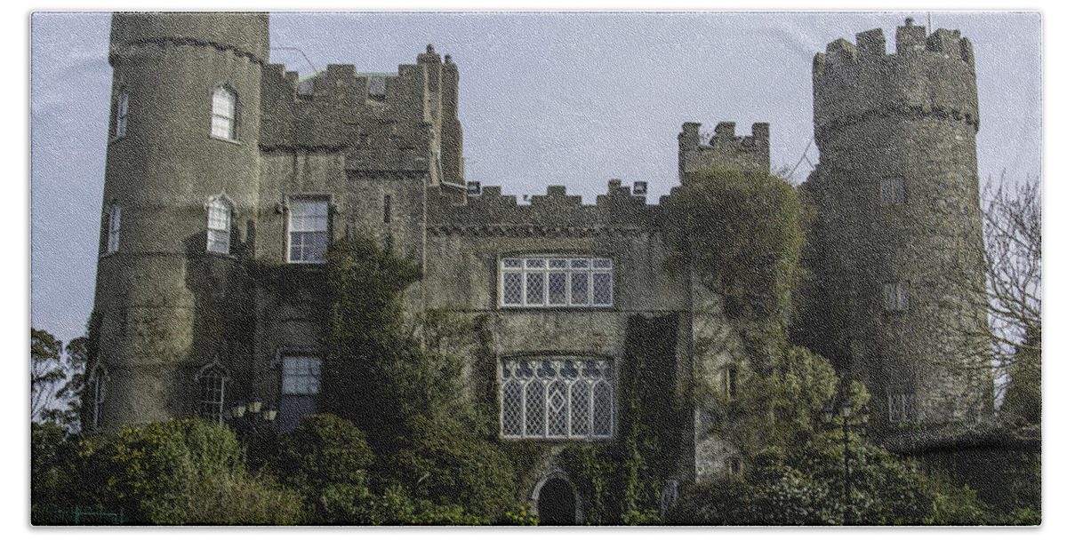 Original Hand Towel featuring the photograph Malahide Castle, Dublin, Ireland by WAZgriffin Digital