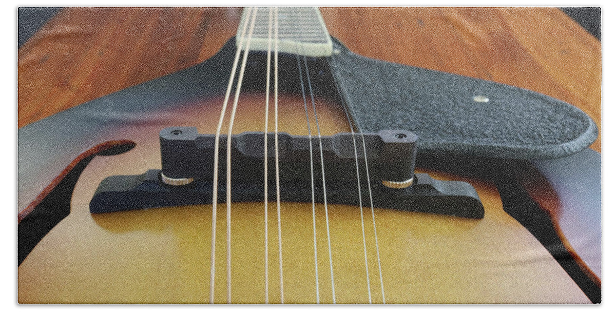 Digital Hand Towel featuring the photograph Mandolin by Jeff Roney
