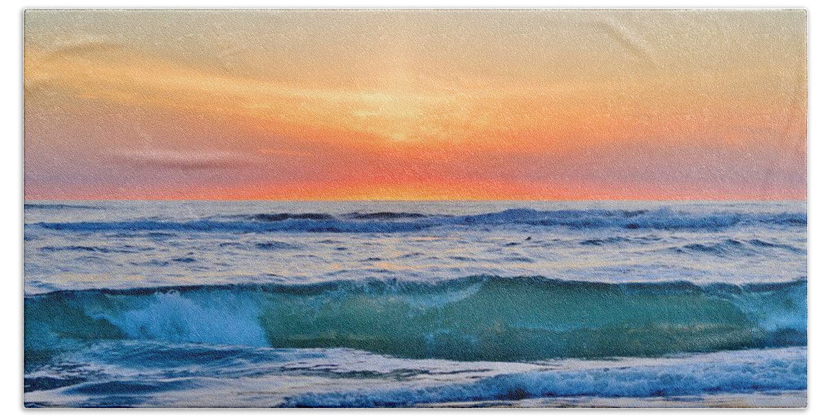 Obx Sunrise Bath Towel featuring the photograph March Sunrise 3/6/17 by Barbara Ann Bell