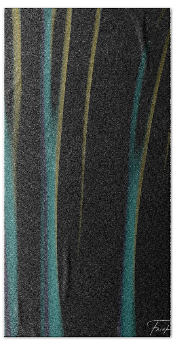 Abstract Bath Towel featuring the photograph Martian Forest by Keith Lyman