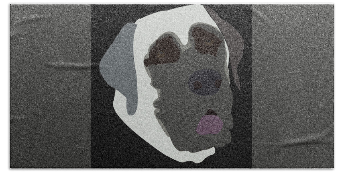 Mastiff Bath Towel featuring the digital art Mastiff by Caroline Elgin