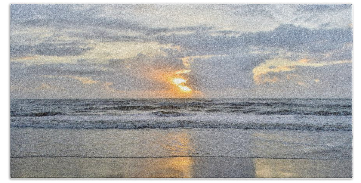 Obx Sunrise Hand Towel featuring the photograph May 5th Sunrise by Barbara Ann Bell