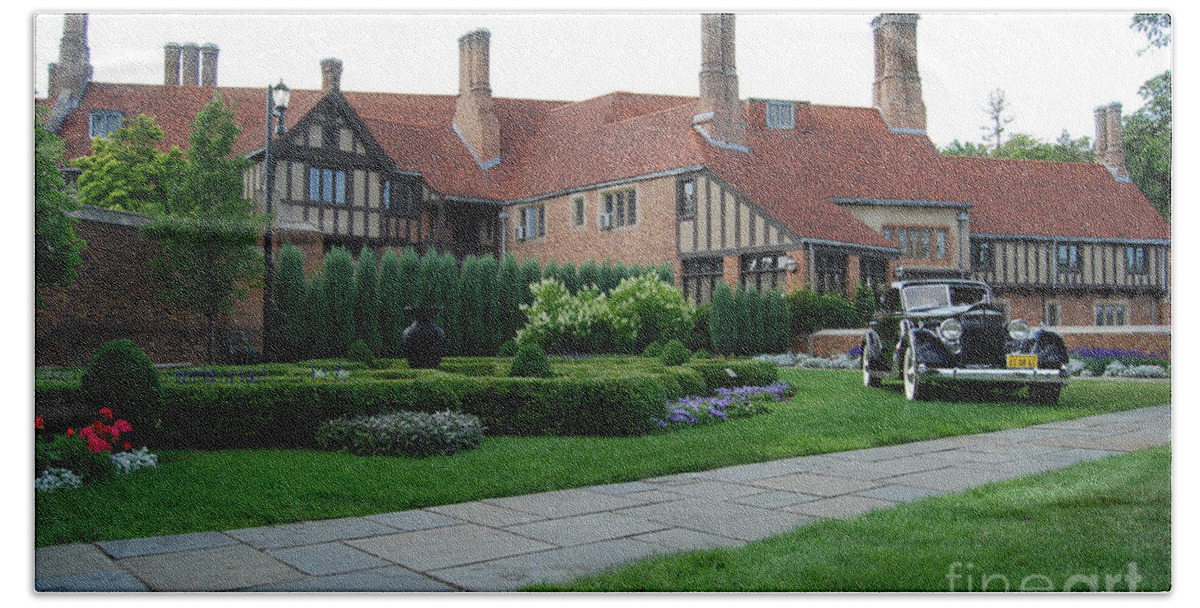 Concours D'elegance Hand Towel featuring the photograph Meadowbrook Hall by Grace Grogan