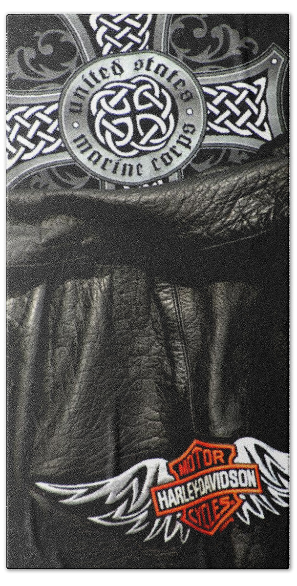 Newel Hunter Hand Towel featuring the photograph Ironclad by Newel Hunter