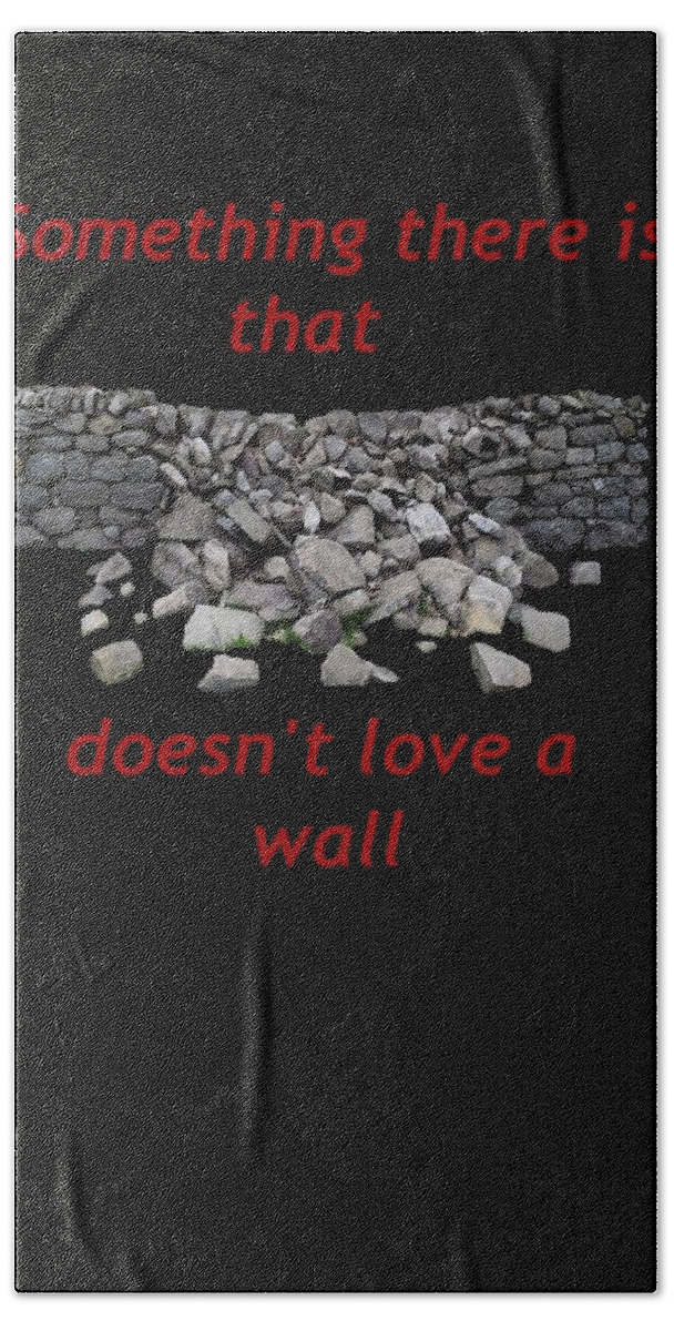  Bath Towel featuring the photograph Mending Wall transparent background by R Allen Swezey