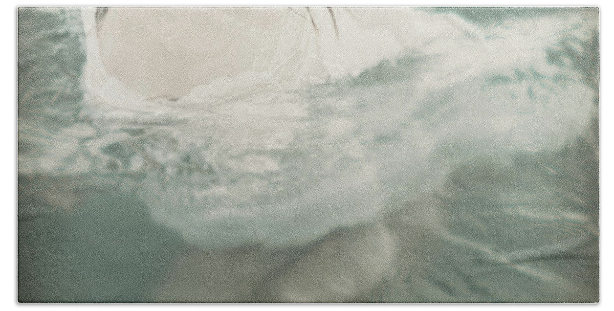 Under Bath Towel featuring the photograph Mermaid by Stelios Kleanthous