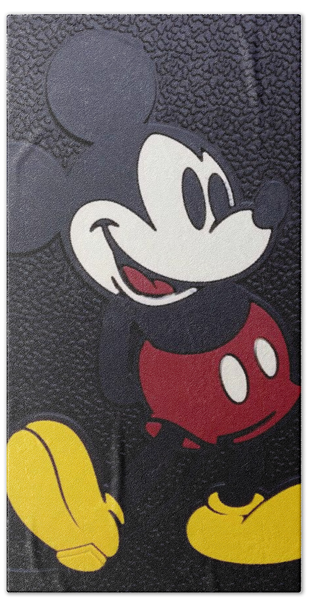 Mickey Mouse Bath Sheet featuring the photograph Mickey Mat by Rob Hans