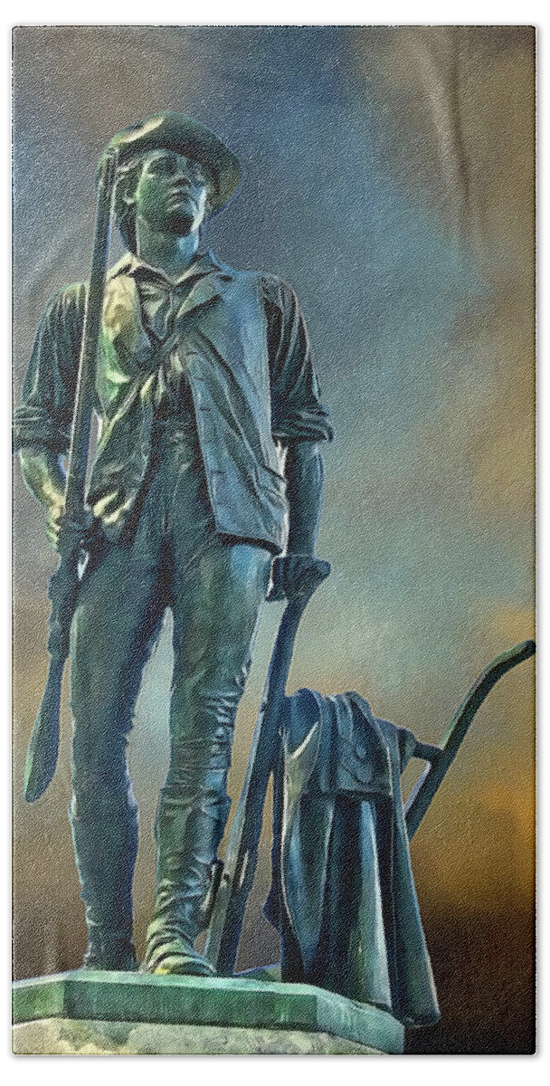 American Bath Towel featuring the photograph Minuteman by Maria Coulson
