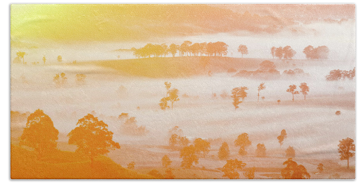 Australia Bath Towel featuring the photograph Misty Mornings by Az Jackson