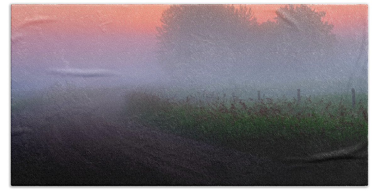 Alberta Bath Towel featuring the photograph Misty Mornings by Dan Jurak