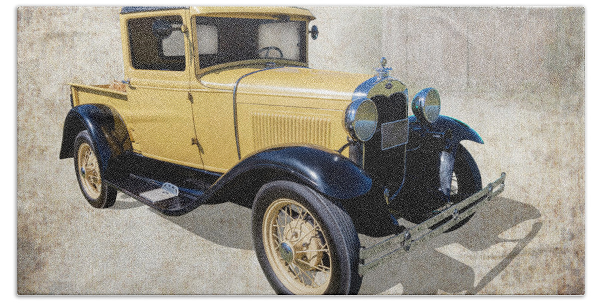 Pickup Hand Towel featuring the photograph Model A Pickup by Keith Hawley